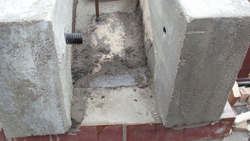 Zwischenraum aufgefüllt