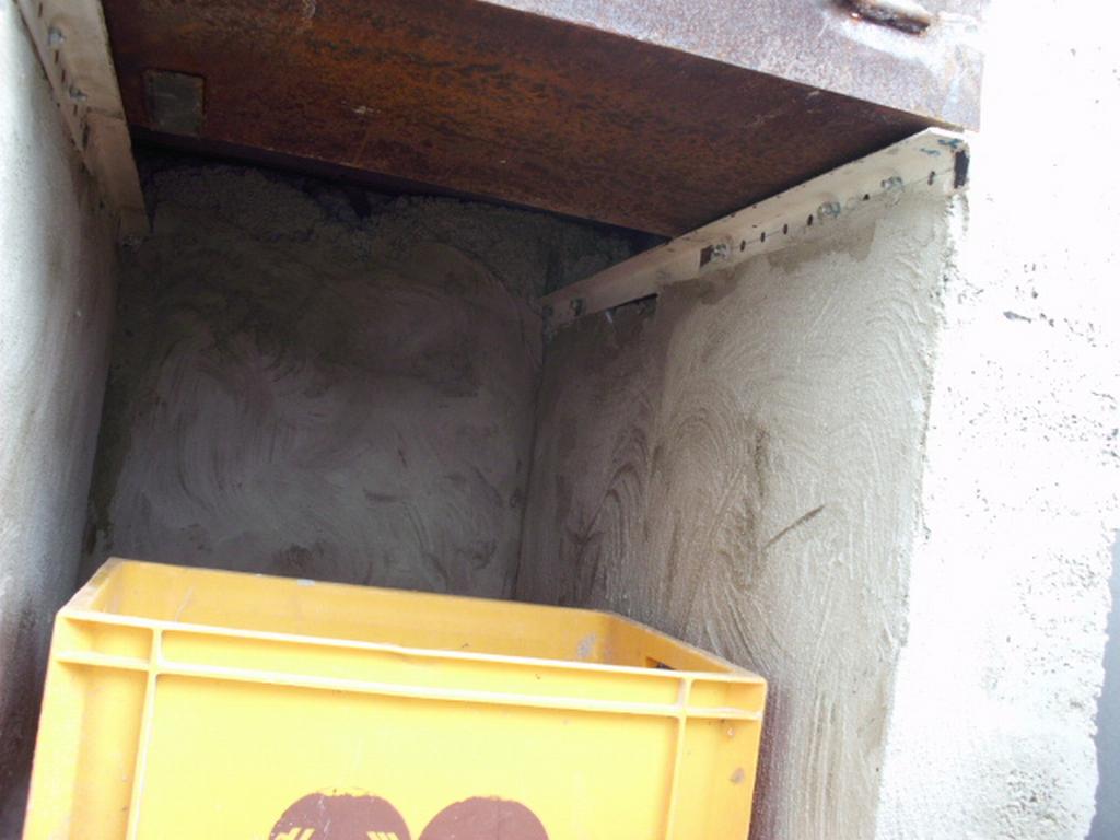 Putz beim antrockenen